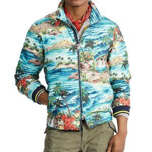 BRAND NEW with Tag Polo Ralph Lauren Mens Packable Hawaiian Down Jacket